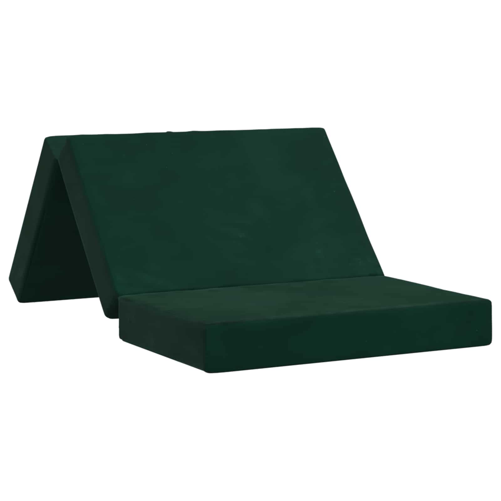 Vouwbare Bankbed 80 x 67 x 45 cm Donkergroen