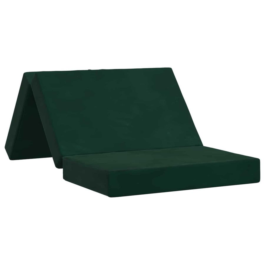 Vouwbare Bankbed 80 x 67 x 45 cm Donkergroen