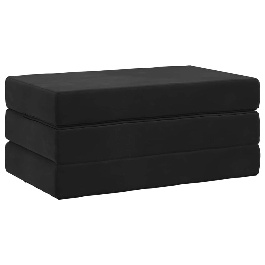 Vouwbare Bankbed 80 x 67 x 45 cm Zwart
