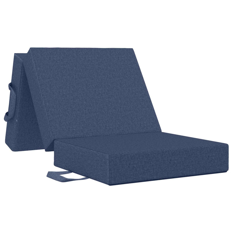 Vouwbare Bankbed 90 x 67 x 45 cm Blauw