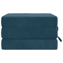Vouwbare Bankbed 90 x 67 x 45 cm Blauw