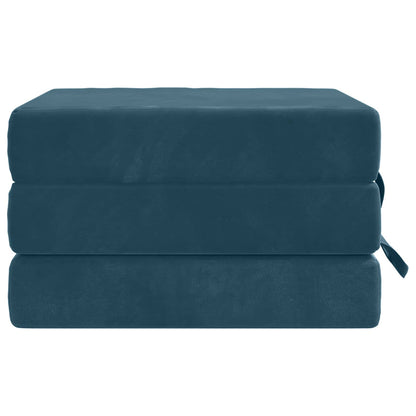 Vouwbare Bankbed 90 x 67 x 45 cm Blauw