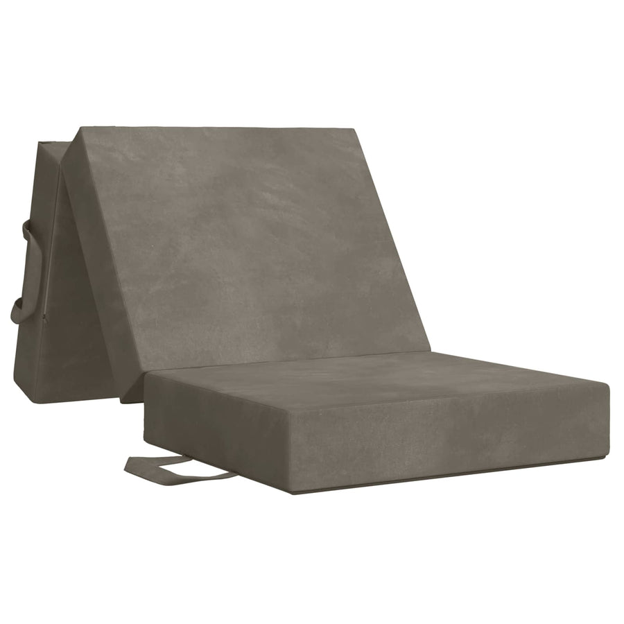 Vouwbare Bankbed 90 x 67 x 45 cm Lichtgrijs