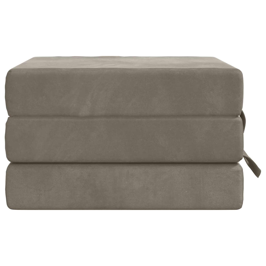 Vouwbare Bankbed 90 x 67 x 45 cm Lichtgrijs