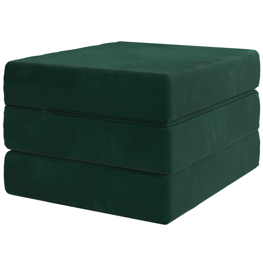 Vouwbare Bankbed 90 x 67 x 45 cm Donkergroen