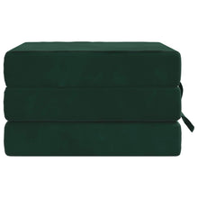 Vouwbare Bankbed 90 x 67 x 45 cm Donkergroen