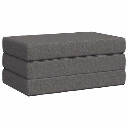 Vouwbare Bankbed 100 x 67 x 45 cm Lichtgrijs