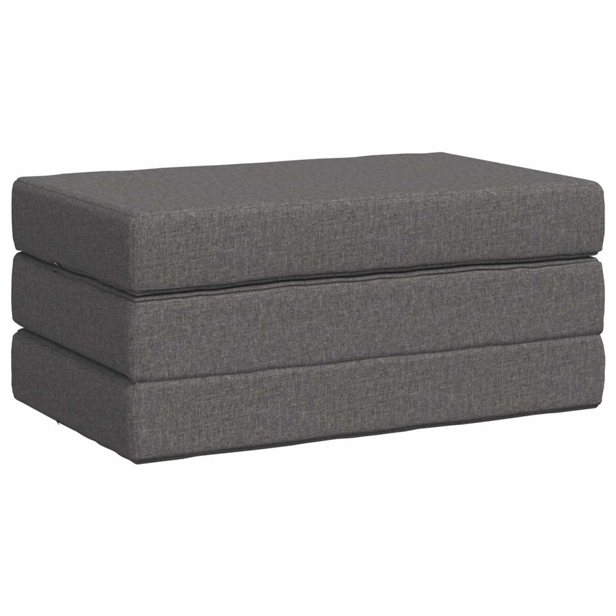Vouwbare Bankbed 100 x 67 x 45 cm Lichtgrijs
