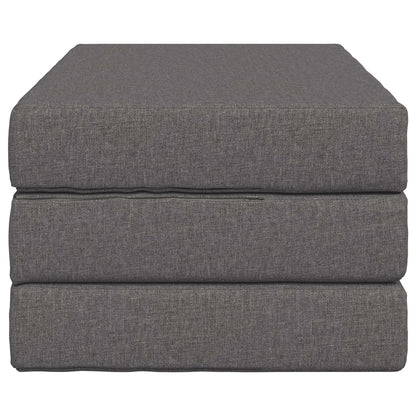 Vouwbare Bankbed 100 x 67 x 45 cm Lichtgrijs