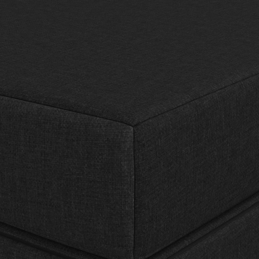 Vouwbare Bankbed 100 x 67 x 45 cm Zwart