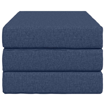 Vouwbare Bankbed 100 x 67 x 45 cm Blauw