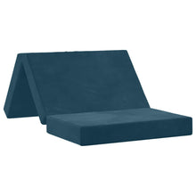 Vouwbare Bankbed 100 x 67 x 45 cm Blauw