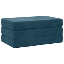 Vouwbare Bankbed 100 x 67 x 45 cm Blauw