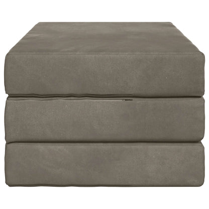 Vouwbare Bankbed 100 x 67 x 45 cm Lichtgrijs