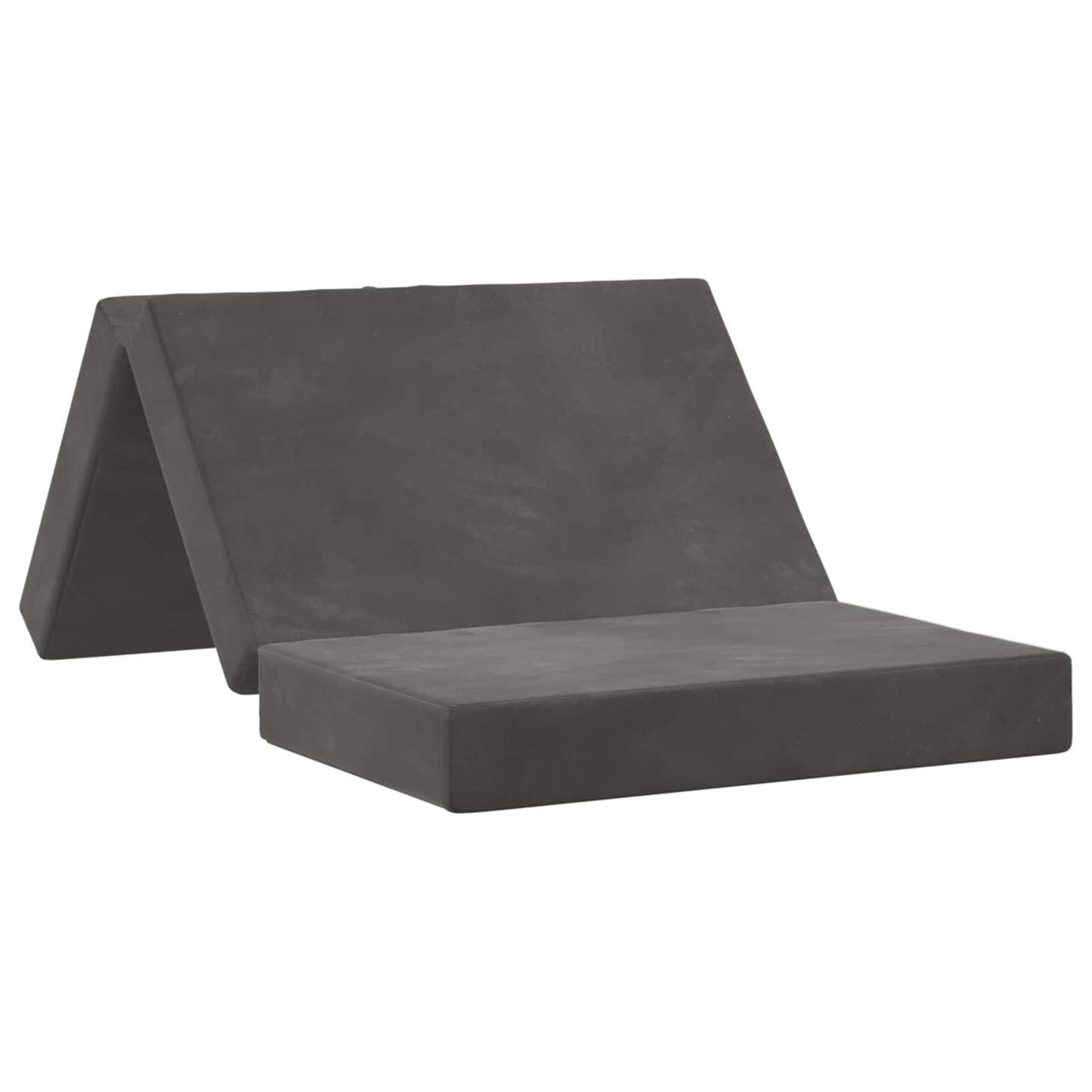 Vouwbare Bankbed 100 x 67 x 45 cm Donkergrijs