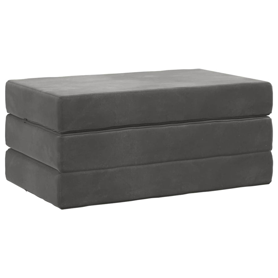 Vouwbare Bankbed 100 x 67 x 45 cm Donkergrijs