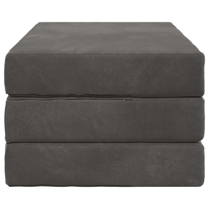 Vouwbare Bankbed 100 x 67 x 45 cm Donkergrijs