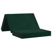Vouwbare slaapbank 100x67x45 cm donkergroen fluweel