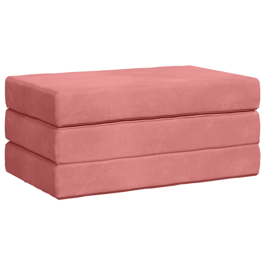 Vouwbare Bankbed 100 x 67 x 45 cm Roze