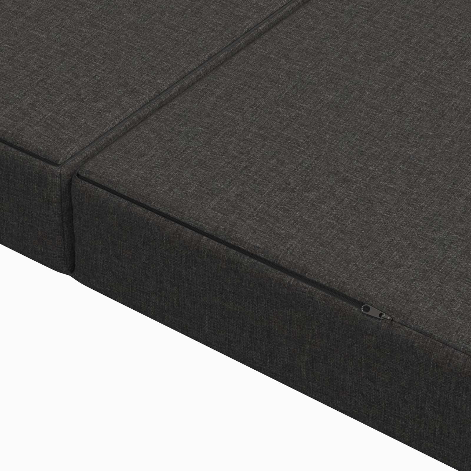 Vouwbare Bankbed 120 x 67 x 45 cm Donkergrijs