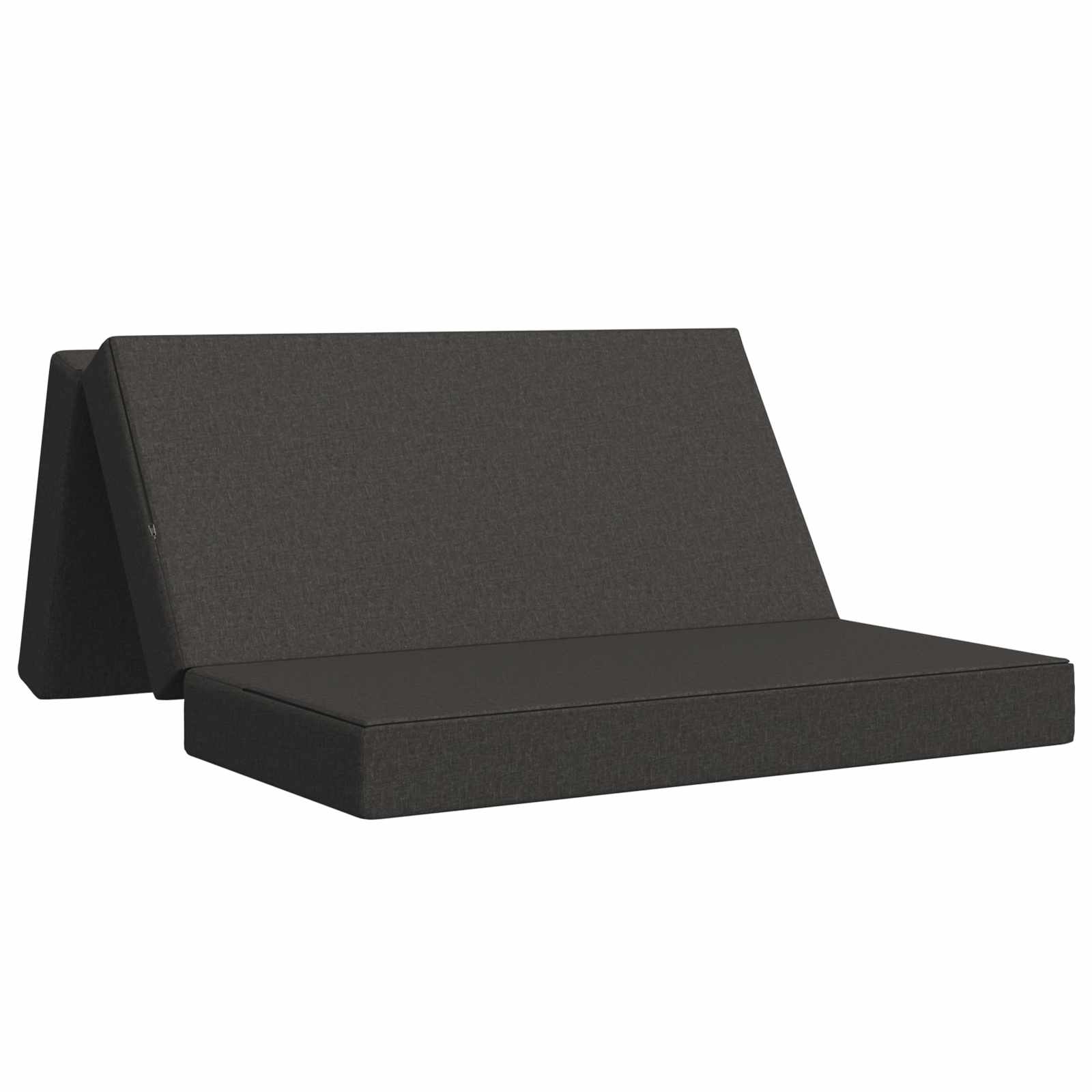 Vouwbare Bankbed 120 x 67 x 45 cm Donkergrijs
