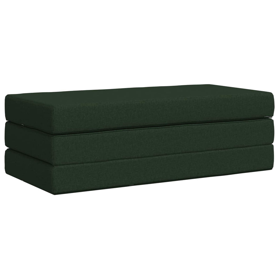 Vouwbare Bankbed 120 x 67 x 45 cm Donkergroen