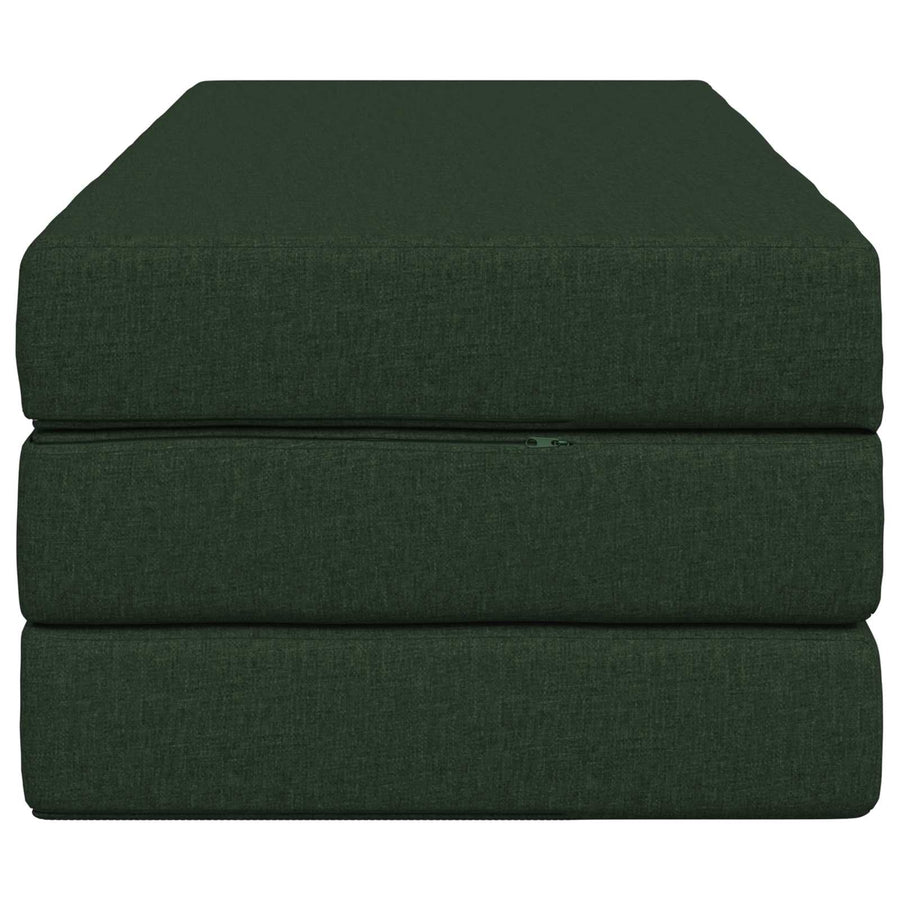 Vouwbare Bankbed 120 x 67 x 45 cm Donkergroen