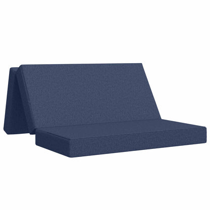 Vouwbare Bankbed 120 x 67 x 45 cm Blauw