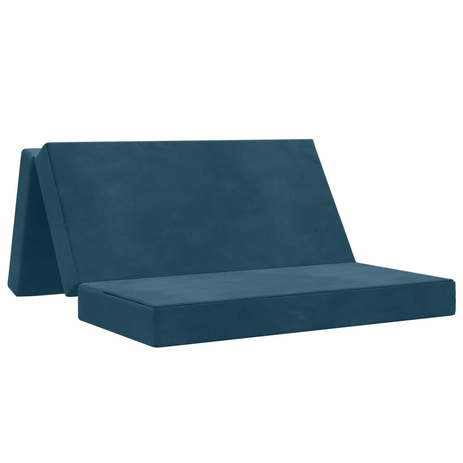 Vouwbare Bankbed 120 x 67 x 45 cm Blauw