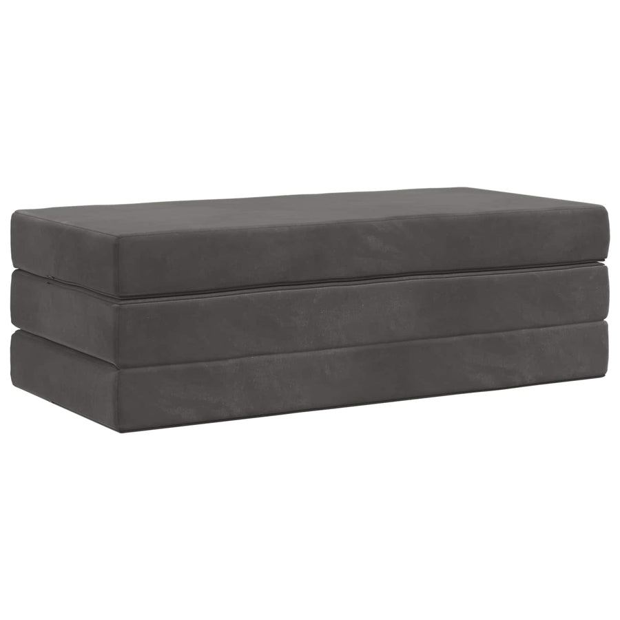 Vouwbare Bankbed 120 x 67 x 45 cm Donkergrijs