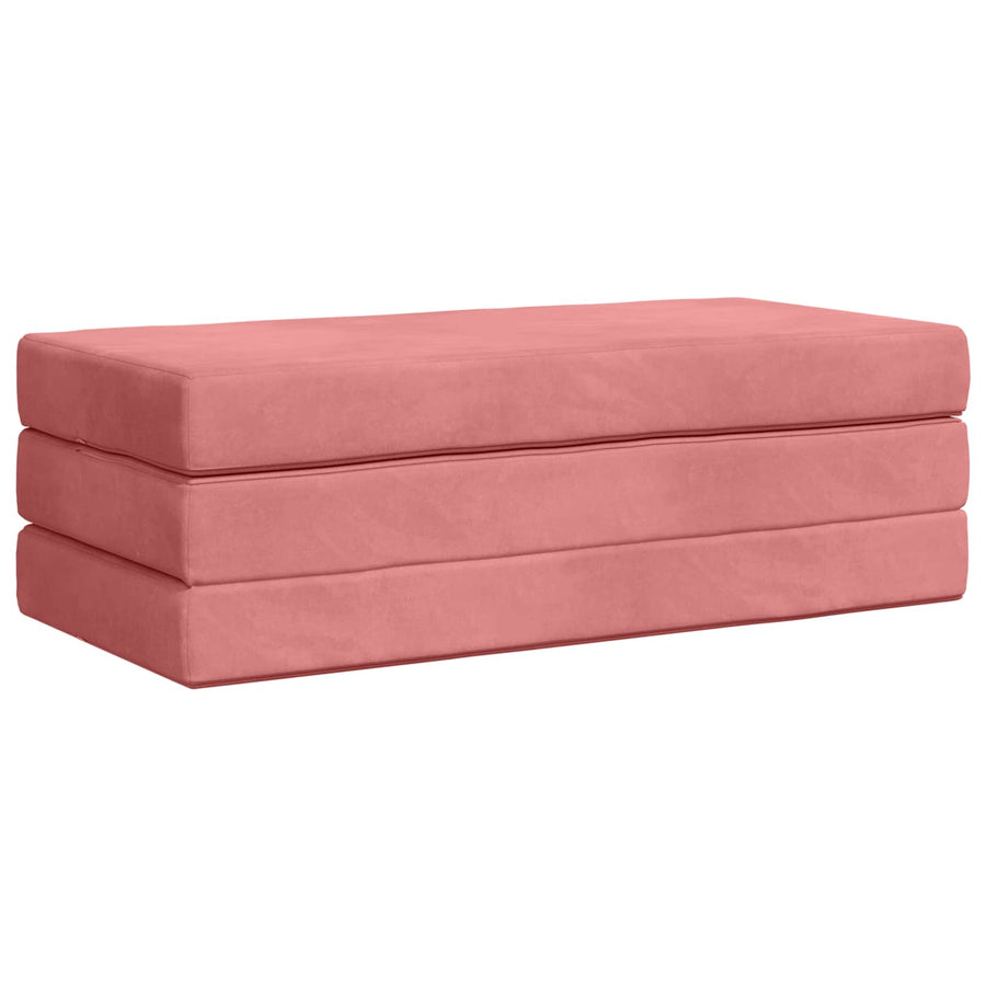 Vouwbare Bankbed 120 x 67 x 45 cm Roze