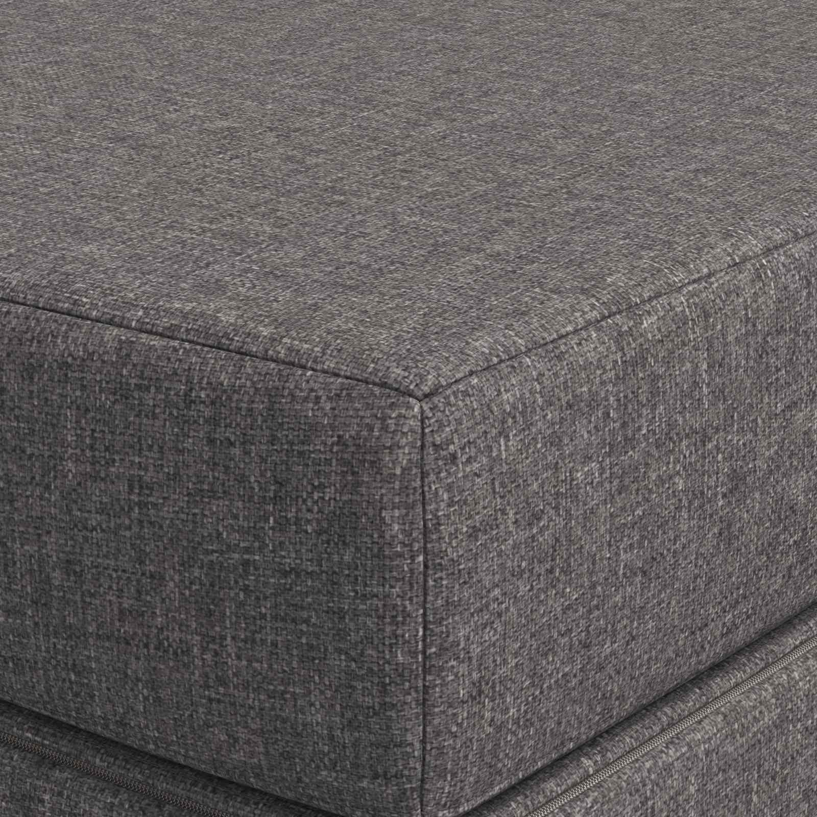Vouwbare Bankbed 140 x 67 x 45 cm Lichtgrijs