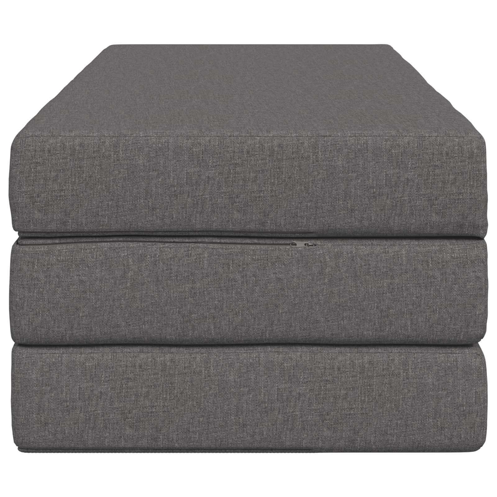 Vouwbare Bankbed 140 x 67 x 45 cm Lichtgrijs