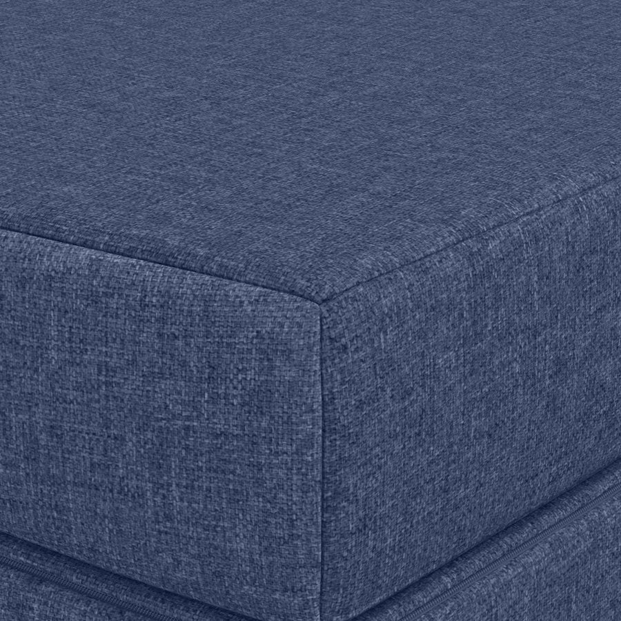 Vouwbare Bankbed 140 x 67 x 45 cm Blauw