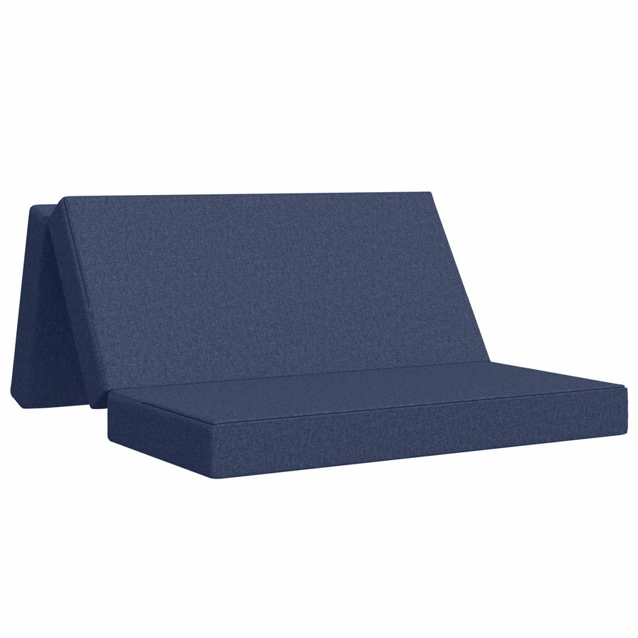 Vouwbare Bankbed 140 x 67 x 45 cm Blauw