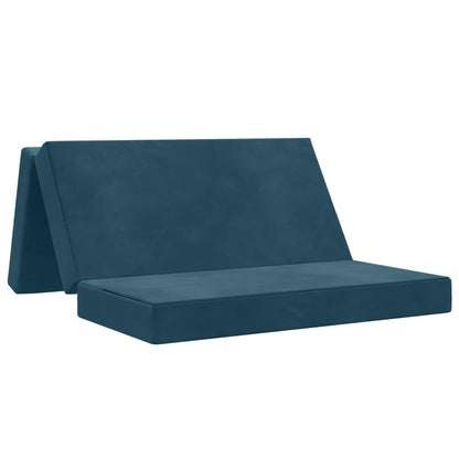 Vouwbare Bankbed 140 x 67 x 45 cm Blauw