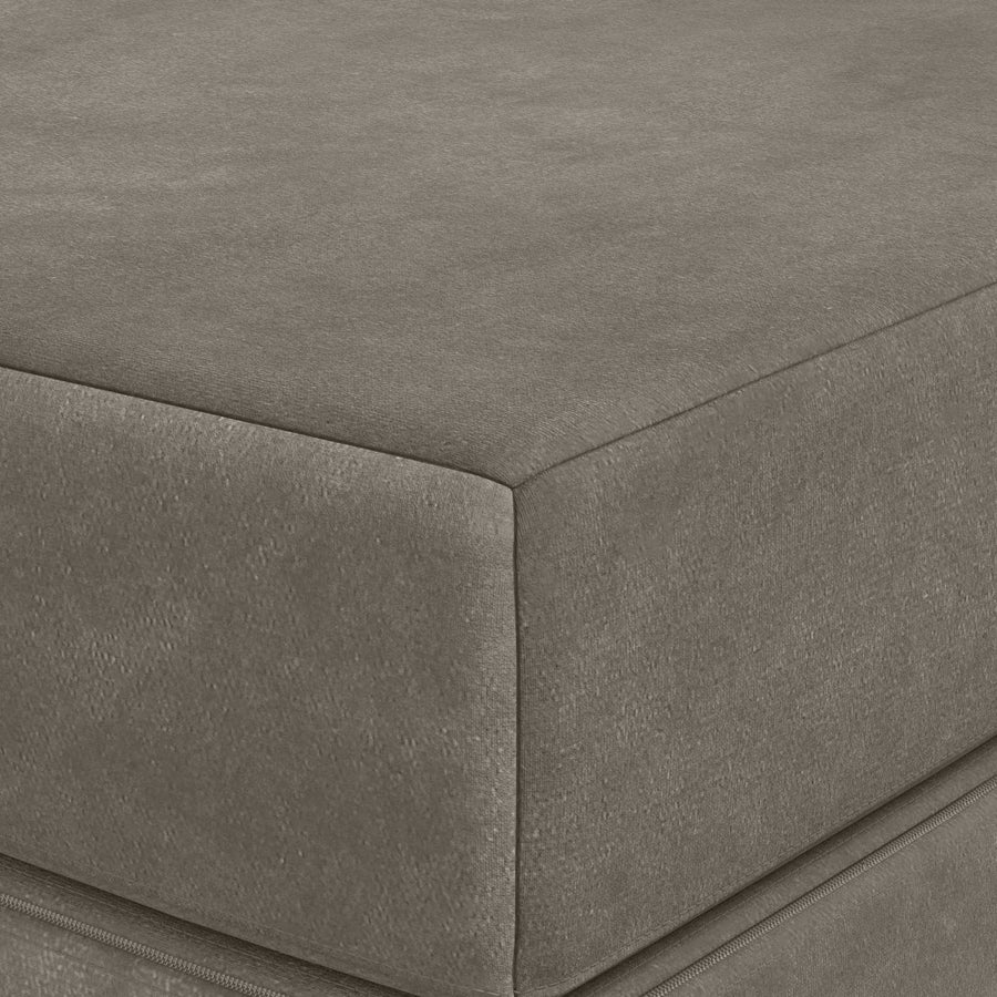 Vouwbare Bankbed 140 x 67 x 45 cm Lichtgrijs