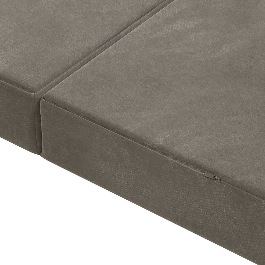 Vouwbare Bankbed 140 x 67 x 45 cm Lichtgrijs