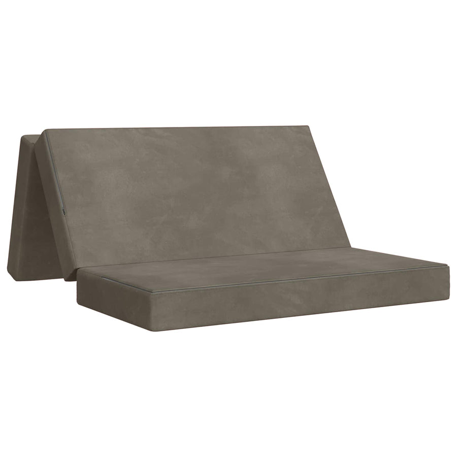 Vouwbare Bankbed 140 x 67 x 45 cm Lichtgrijs