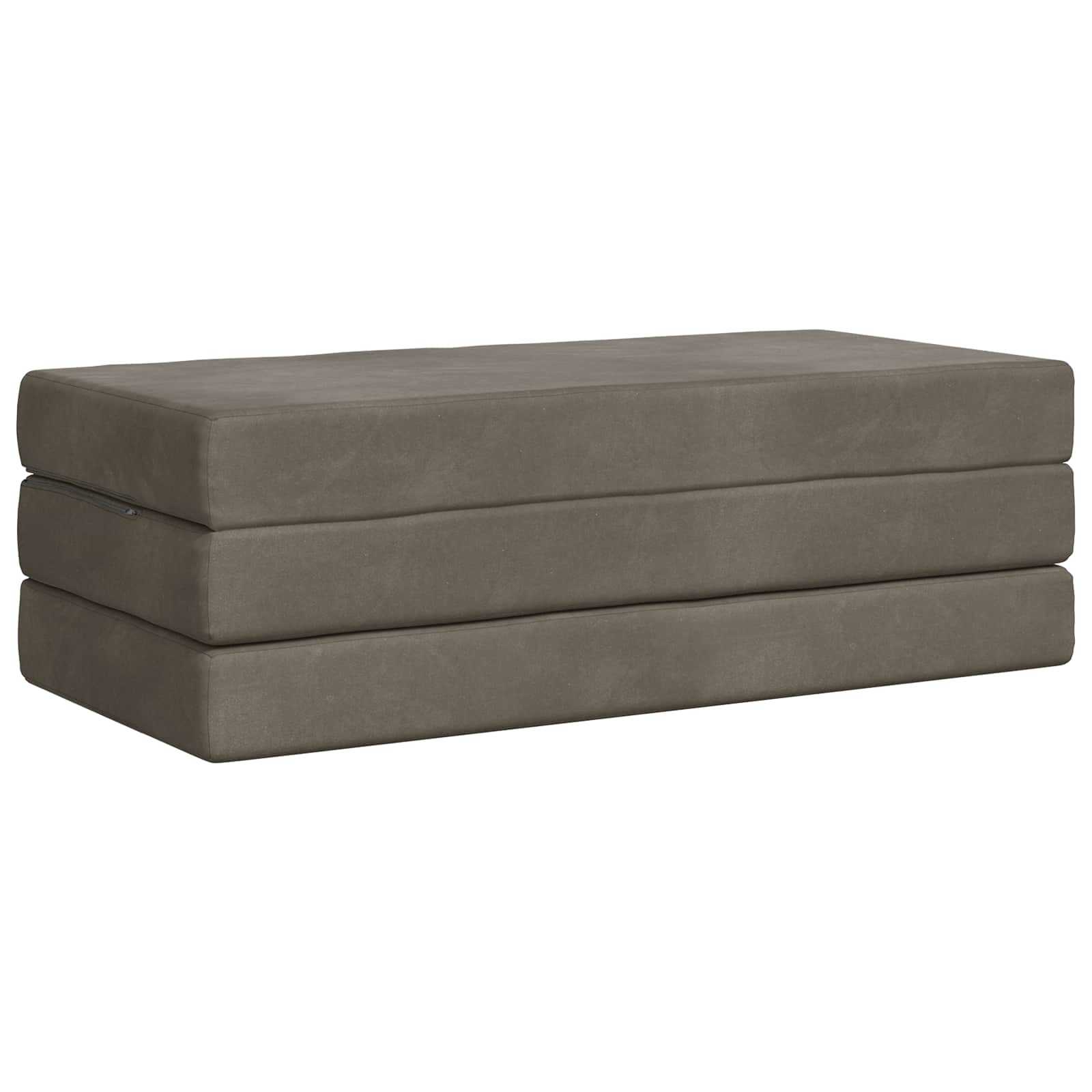 Vouwbare Bankbed 140 x 67 x 45 cm Lichtgrijs