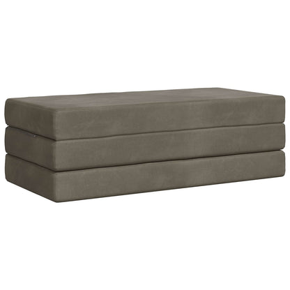 Vouwbare Bankbed 140 x 67 x 45 cm Lichtgrijs