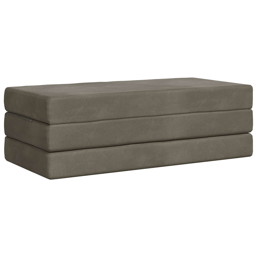Vouwbare Bankbed 140 x 67 x 45 cm Lichtgrijs