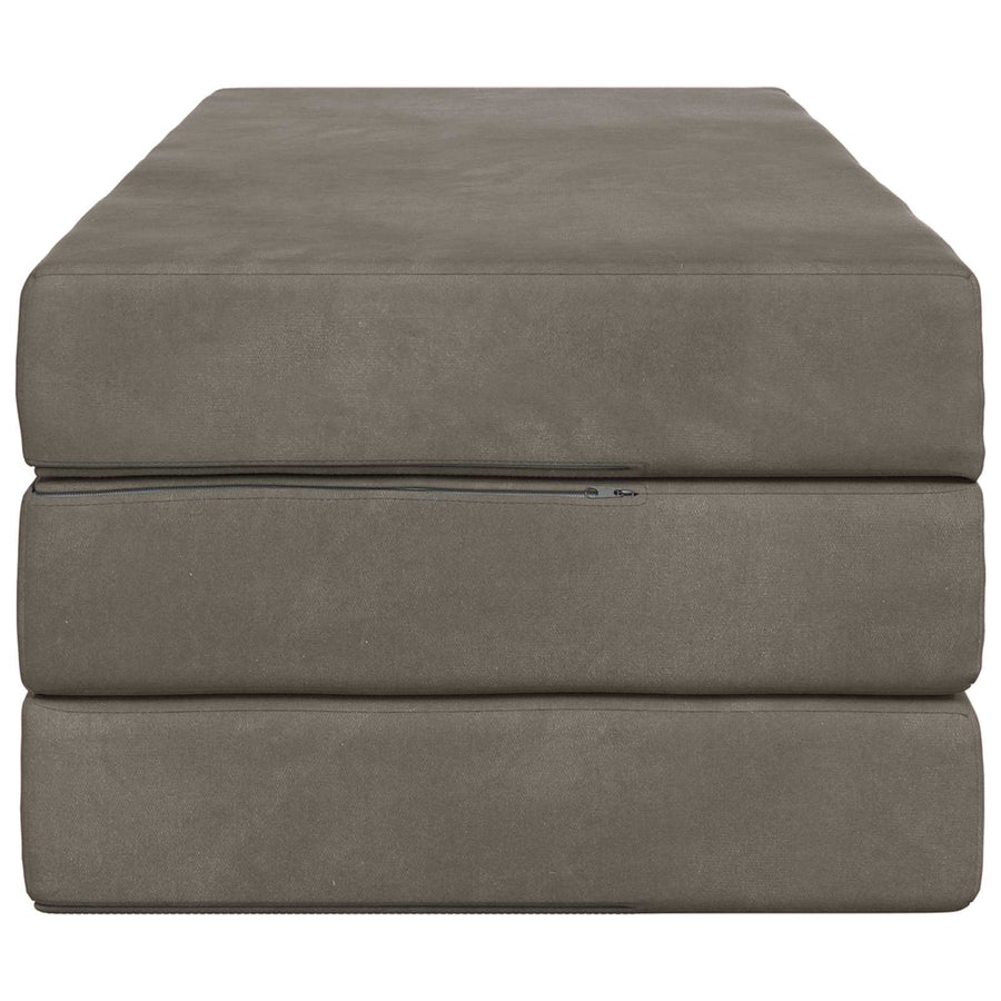 Vouwbare Bankbed 140 x 67 x 45 cm Lichtgrijs