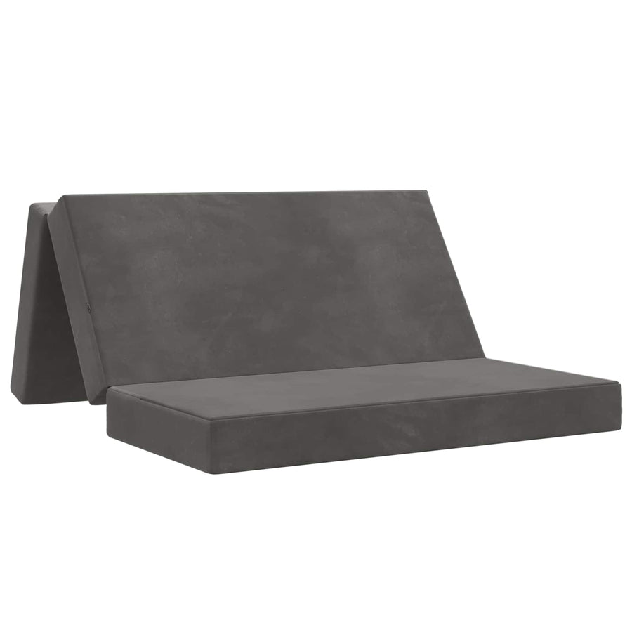 Vouwbare Bankbed 140 x 67 x 45 cm Donkergrijs