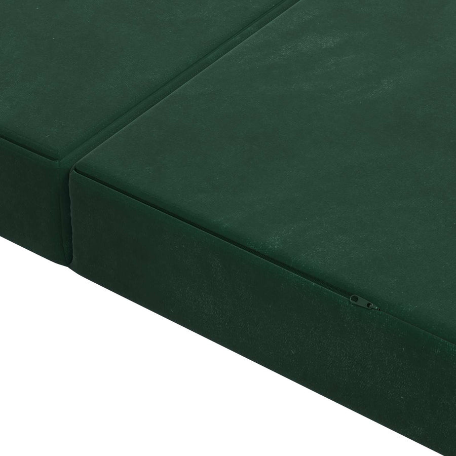 Vouwbare Bankbed 140 x 67 x 45 cm Donkergroen