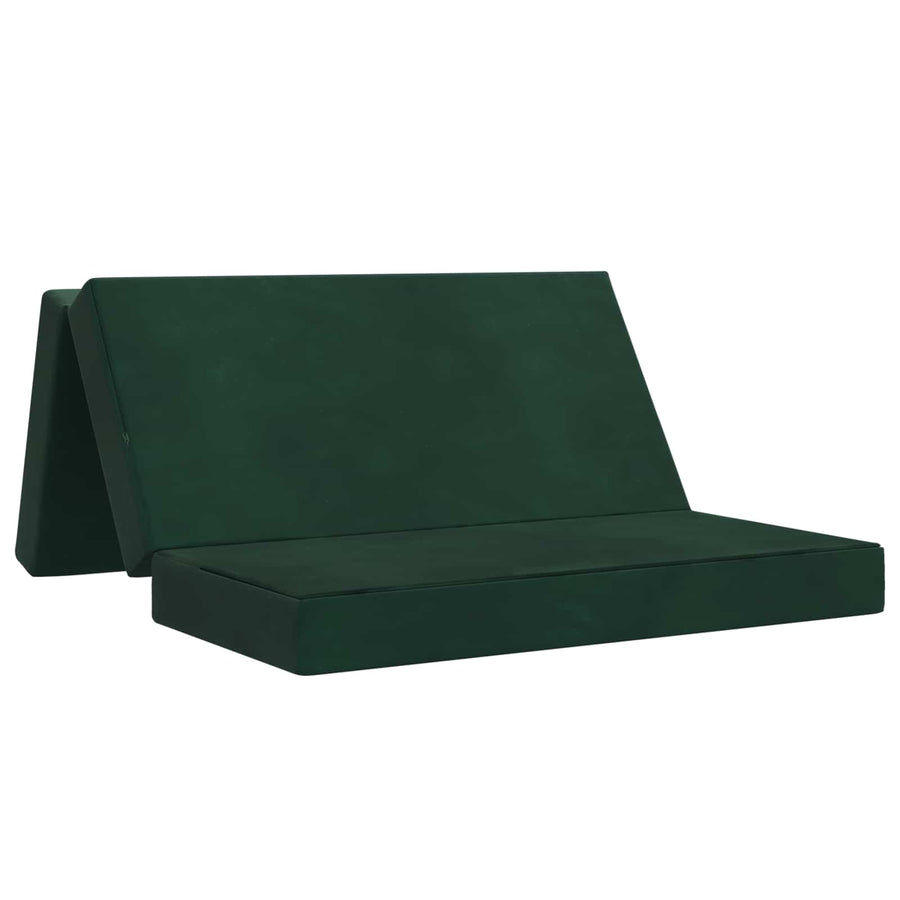 Vouwbare Bankbed 140 x 67 x 45 cm Donkergroen