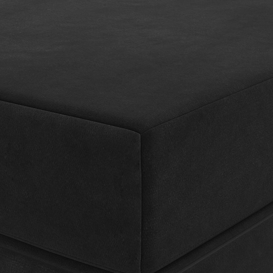 Vouwbare Bankbed 140 x 67 x 45 cm Zwart