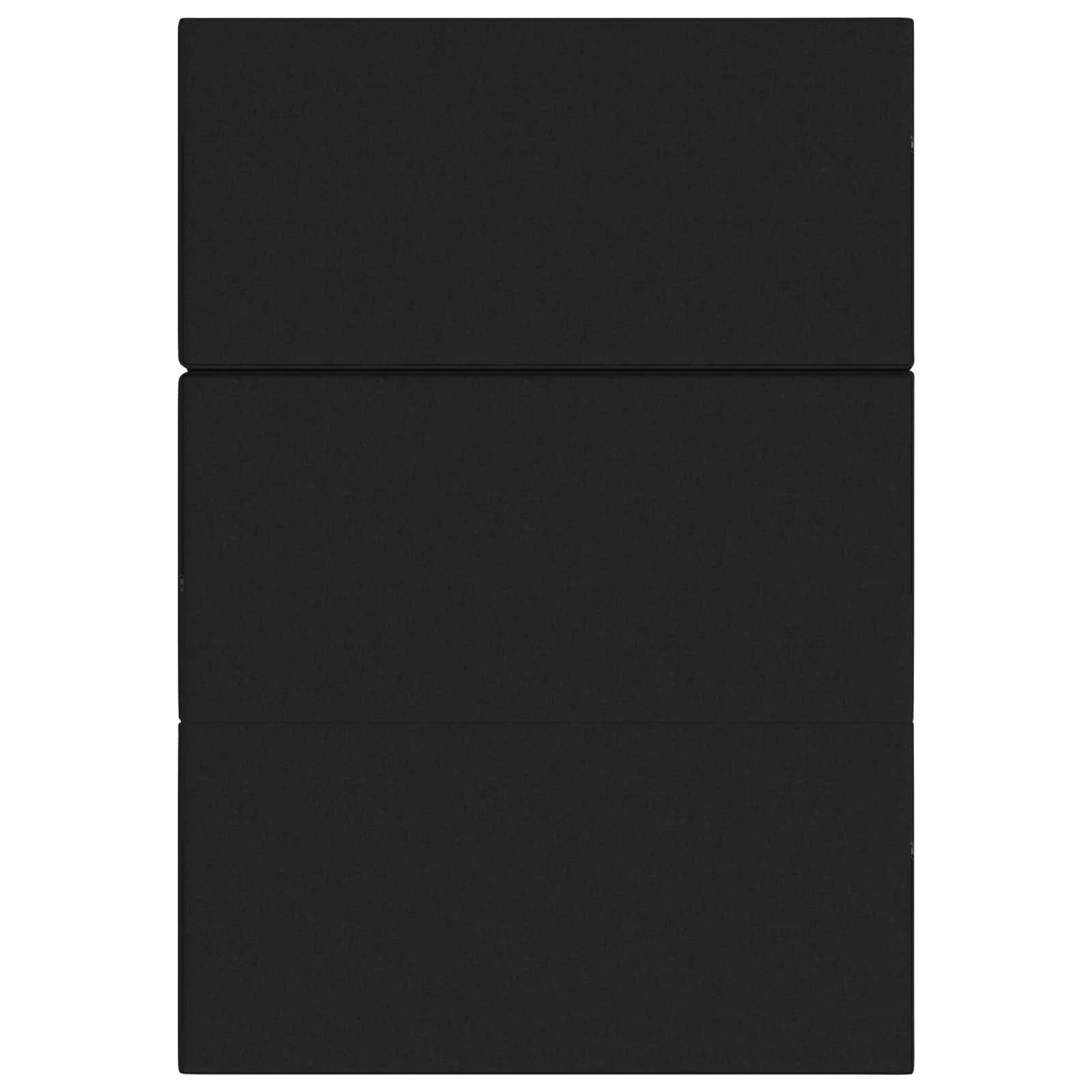 Vouwbare Bankbed 160 x 67 x 45 cm Zwart