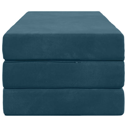 Vouwbare Bankbed 160 x 67 x 45 cm Blauw