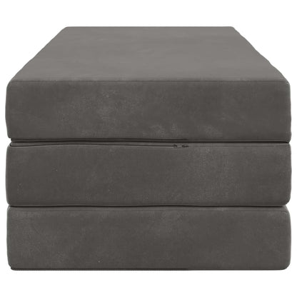 Vouwbare Bankbed 160 x 67 x 45 cm Donkergrijs
